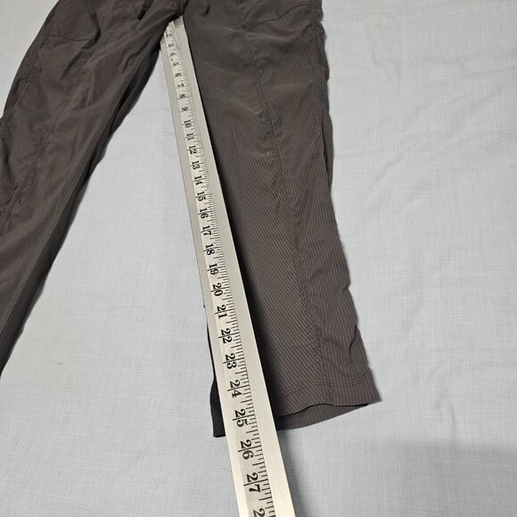Lululemon Athletica Women Crop Pants Size 8 Gray Drawstring Waist - Picture 9 of 14